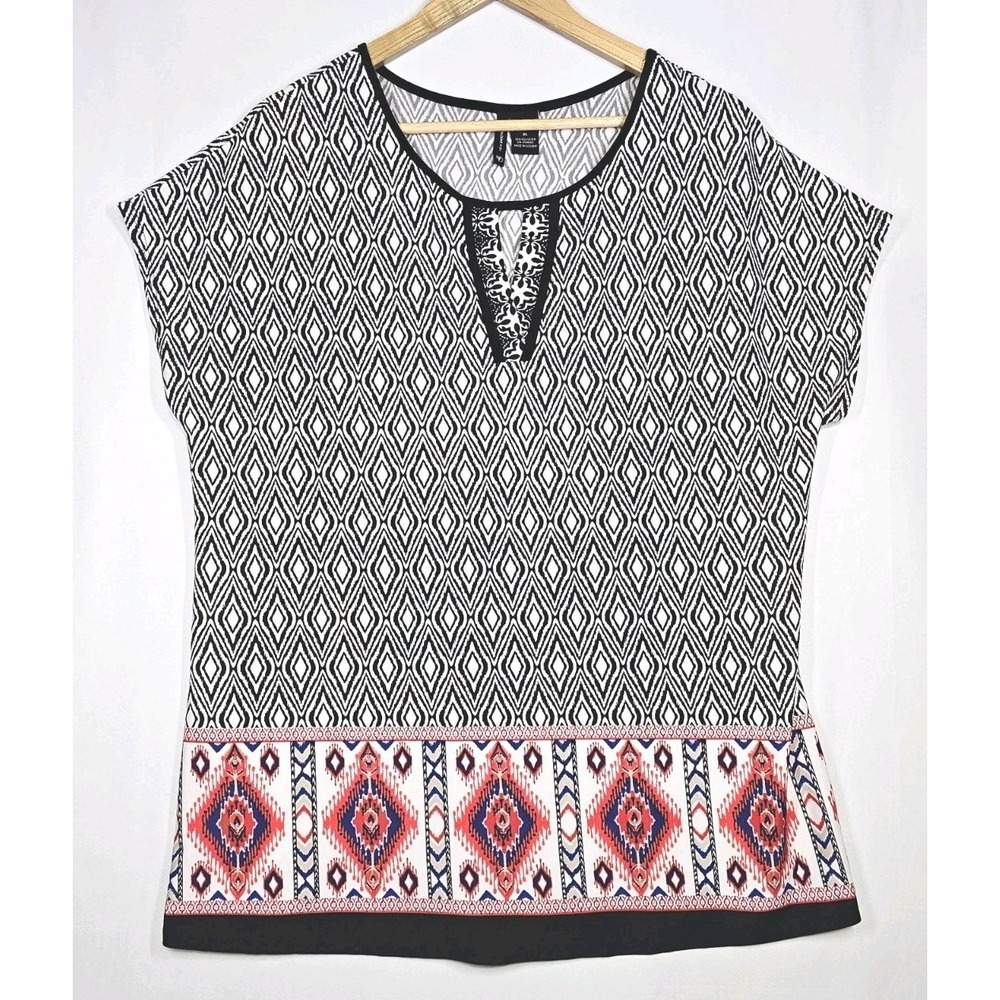 New Directions Womens Aztec Boho Top XL Soft Comfortable Work Wear Gift For All